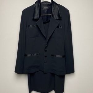 Tuxedo style dress and jacker